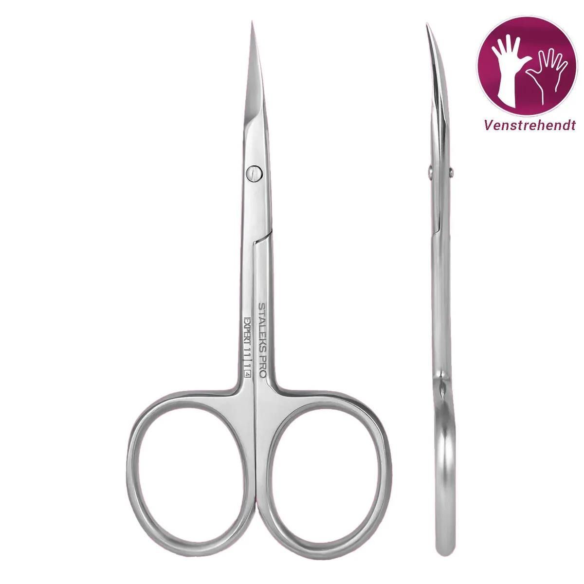 Neglebåndsaks EXPERT 13  Type 3 - Venstrehendt (Professional cuticle scissors with hook for left-handed users SE-13/3)