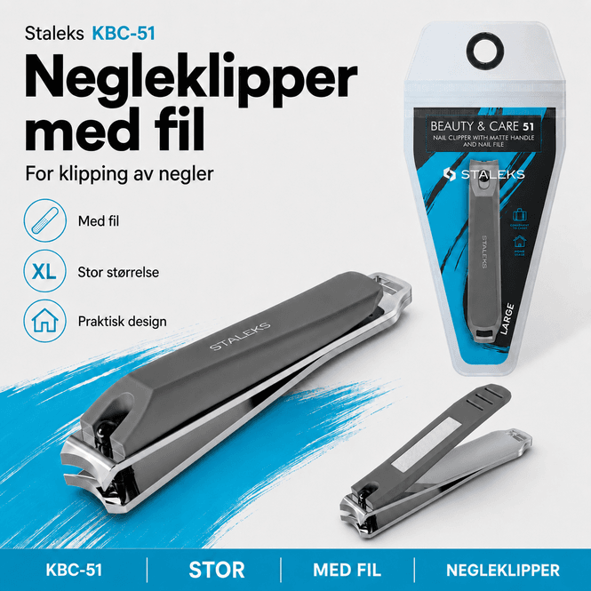 Hovedbilde Staleks KBC-51 Negleklipper med fil