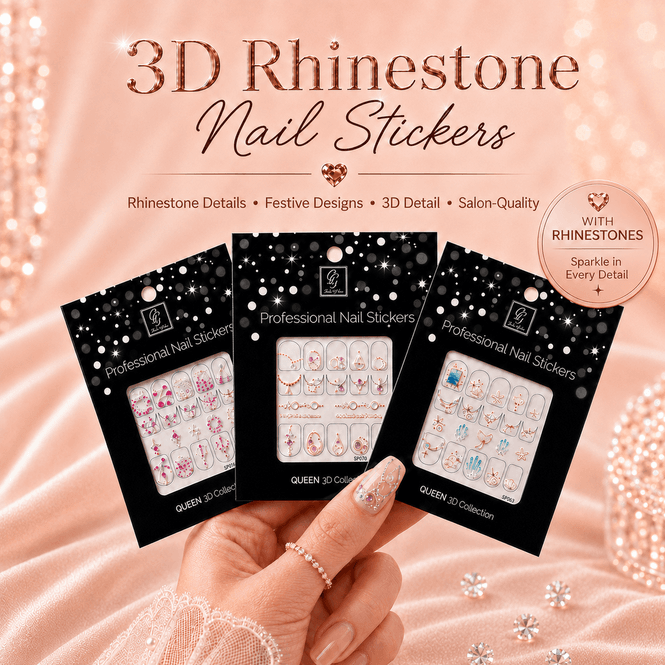 Hovedbilde Nail Stickers – Glam Queen Collection