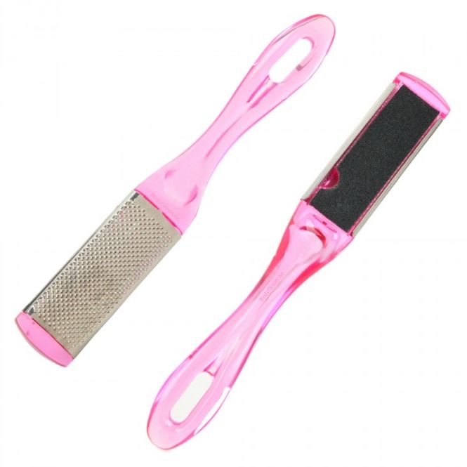 Hovedbilde Fotfil med Dobbeltsidig Funksjon i Rosa - Perfekt for Myke og Glatte Føtter