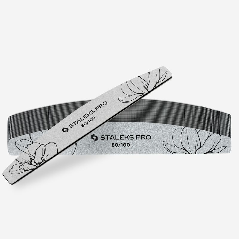 STALEKS PRO EXPERT Halvmåne Neglefil 80/100 grit (25 stk)