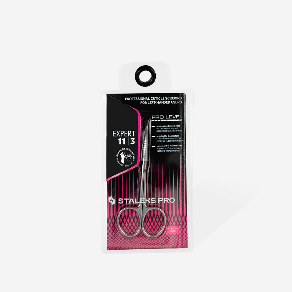 Neglebåndsaks EXPERT 11  Type 3 - Venstrehendt (Professional cuticle scissors for left-handed users SE-11/3)