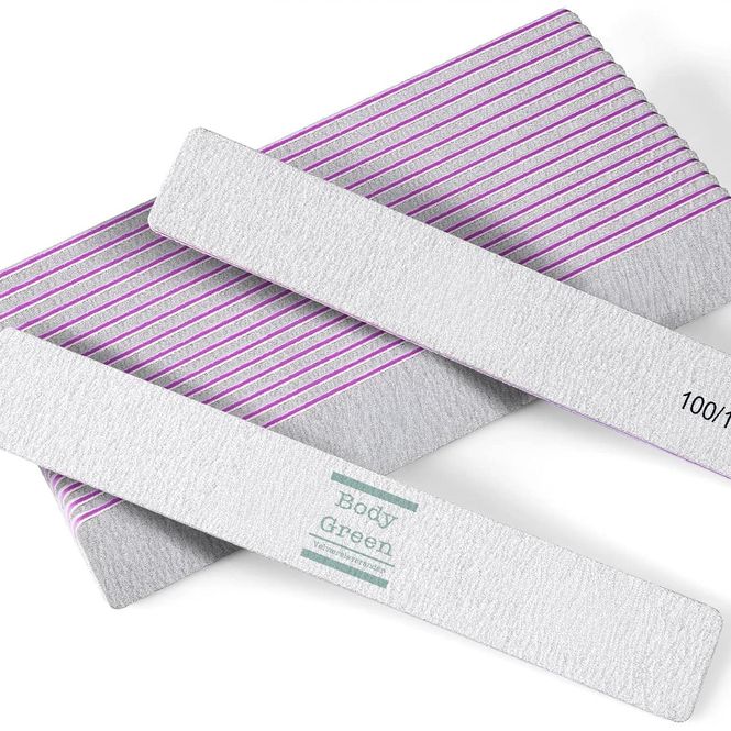 Hovedbilde Firkantet Neglefiler – 25 stk. 100/180