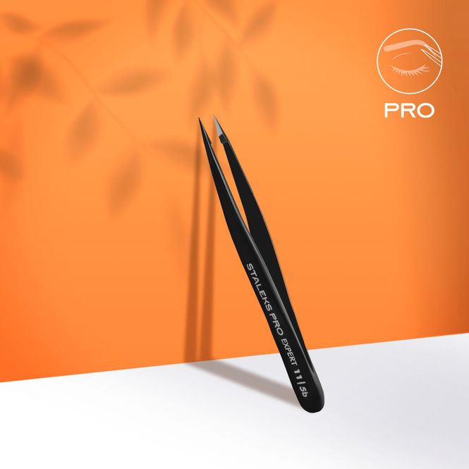 Hovedbilde Øyebryns pinsett Pro Expert 11 Type 5 - Spiss SVART