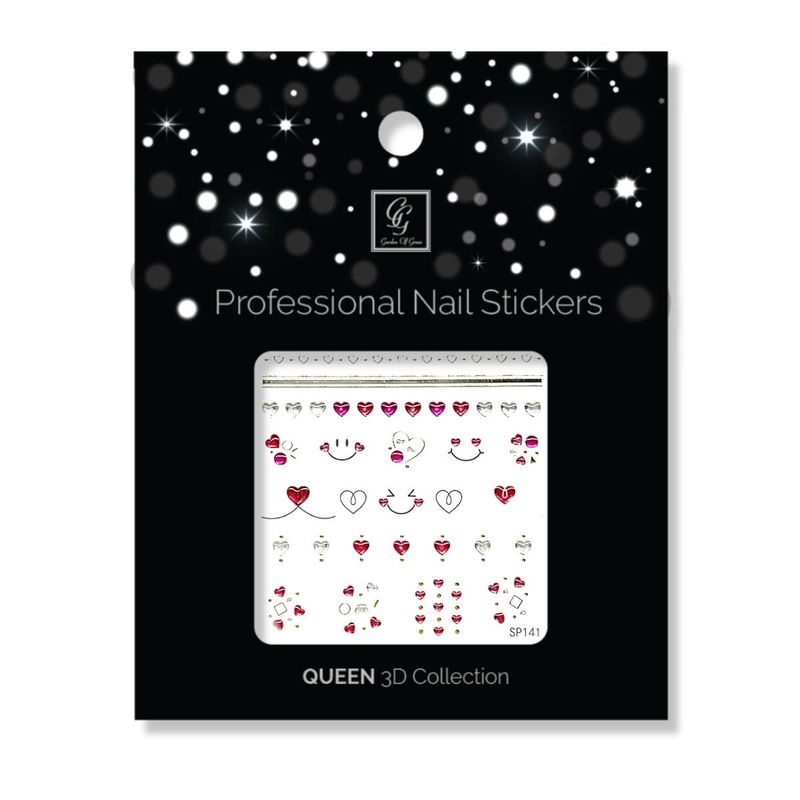 Nail Stickers – Butterflies & Hearts Queen Collection
